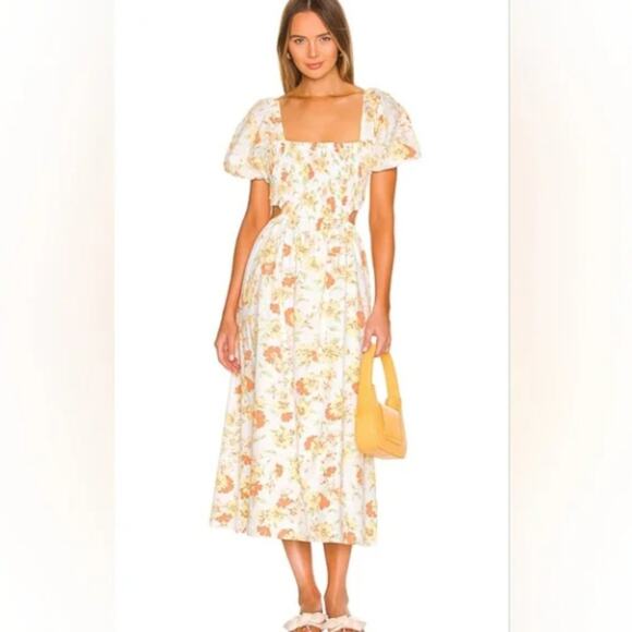 Faithfull the Brand Dresses & Skirts - Faithfull The Brand Loucetta Midi Dress in Palermo Floral Print Size 6 NWT